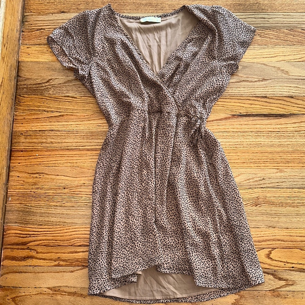 Abercrombie and Fitch cheetah wrap dress